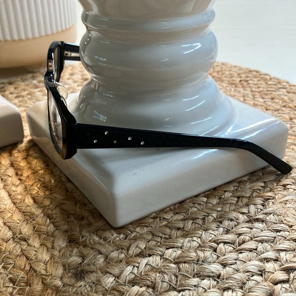 New Designer looks for less eyeglasses frames black rhinestones no slip - Picture 5 of 8